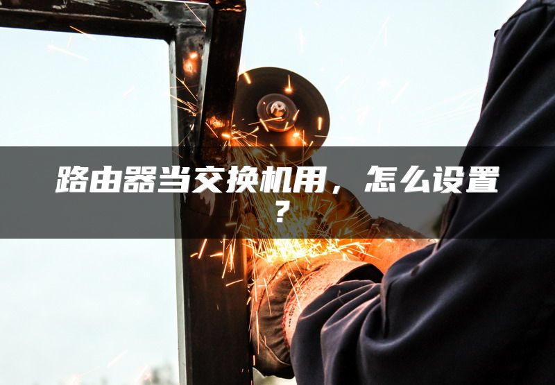 路由器当交换机用，怎么设置？