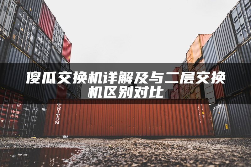 傻瓜交换机详解及与二层交换机区别对比