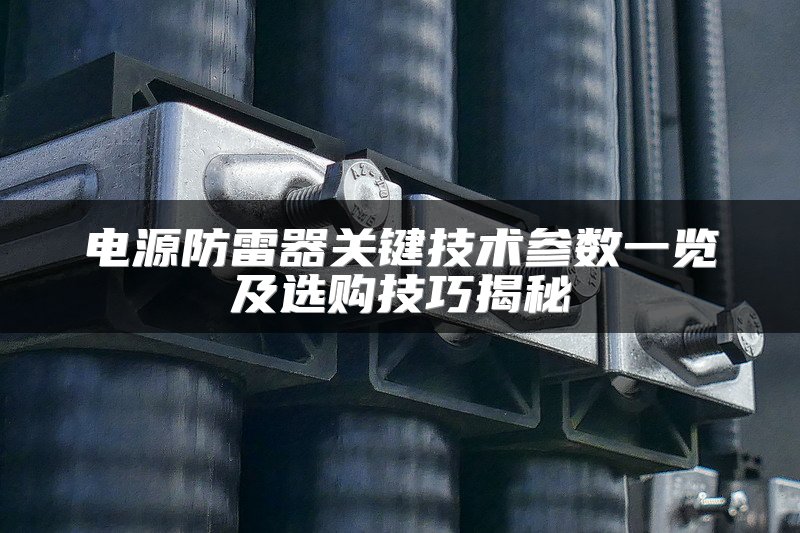 电源防雷器关键技术参数一览及选购技巧揭秘