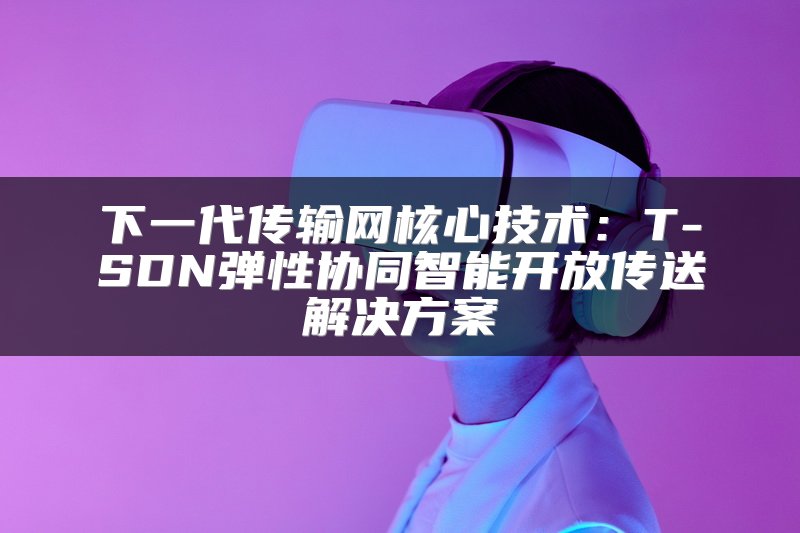下一代传输网核心技术：T-SDN弹性协同智能开放传送解决方案