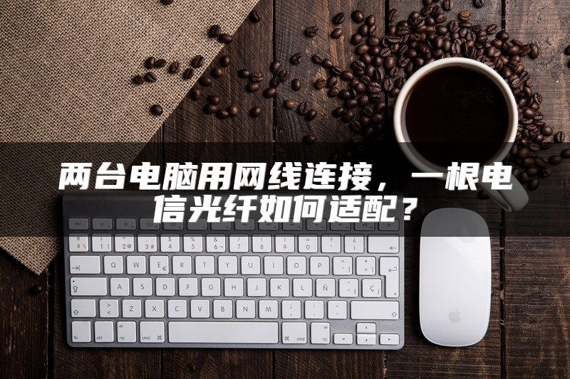 两台电脑用网线连接，一根电信光纤如何适配？