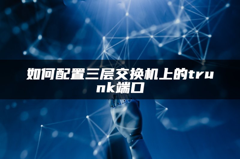 如何配置三层交换机上的trunk端口