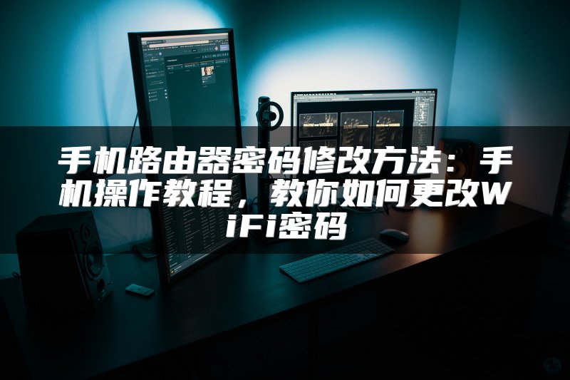 手机路由器密码修改方法：手机操作教程，教你如何更改WiFi密码