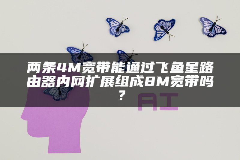 两条4M宽带能通过飞鱼星路由器内网扩展组成8M宽带吗？