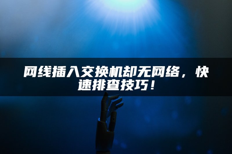 网线插入交换机却无网络，快速排查技巧！