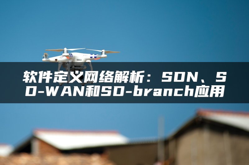 软件定义网络解析：SDN、SD-WAN和SD-branch应用