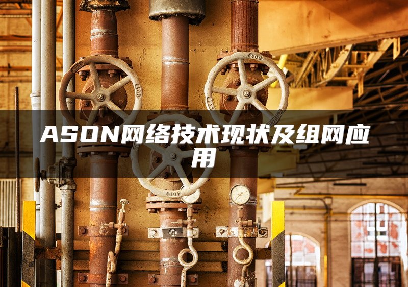 ASON网络技术现状及组网应用