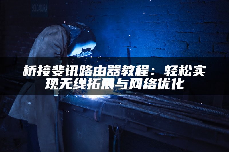 桥接斐讯路由器教程：轻松实现无线拓展与网络优化