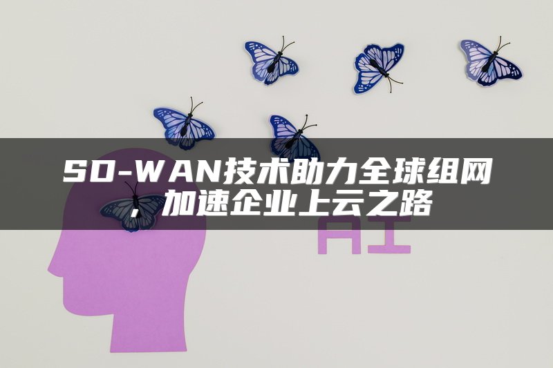 SD-WAN技术助力全球组网，加速企业上云之路