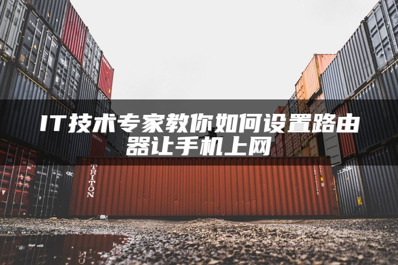 IT技术专家教你如何设置路由器让手机上网