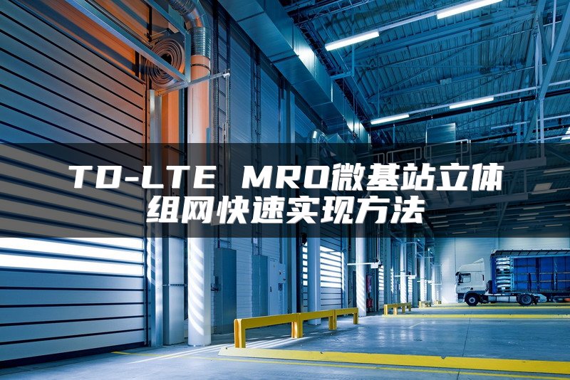 TD-LTE MRO微基站立体组网快速实现方法