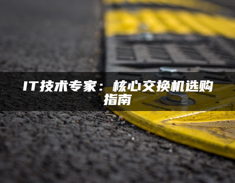 IT技术专家：核心交换机选购指南