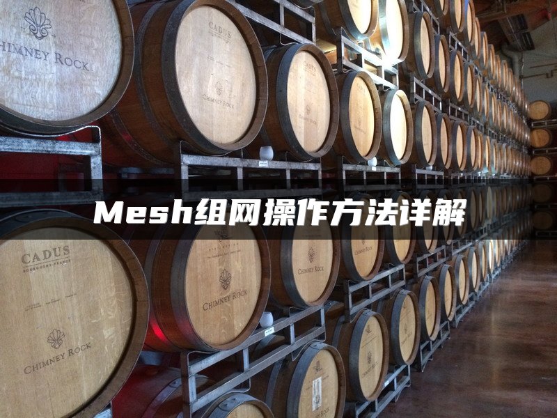 Mesh组网操作方法详解