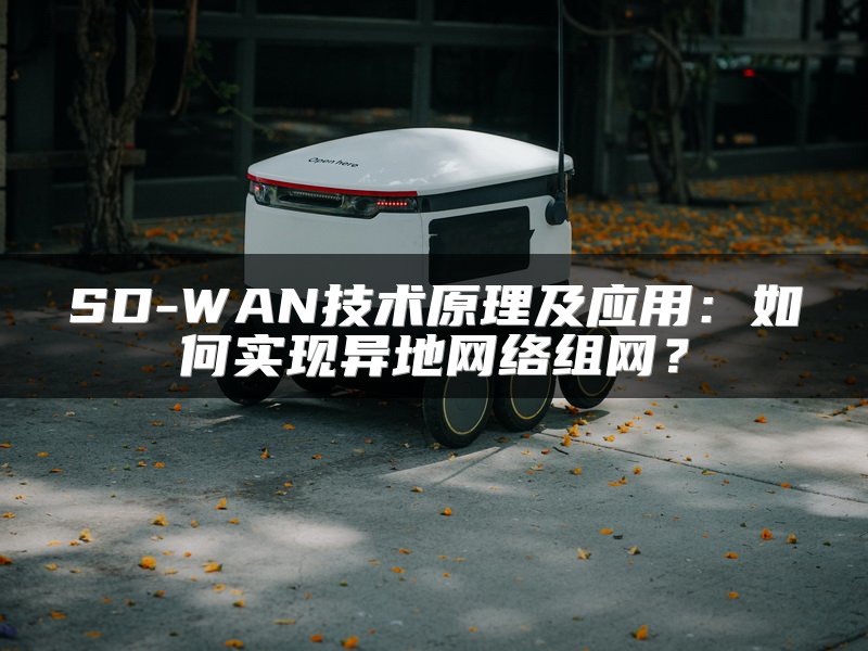 SD-WAN技术原理及应用：如何实现异地网络组网？