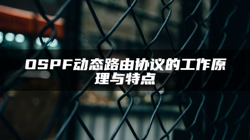 OSPF动态路由协议的工作原理与特点