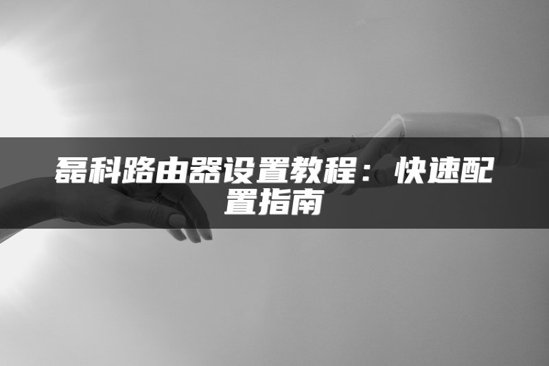 磊科路由器设置教程：快速配置指南