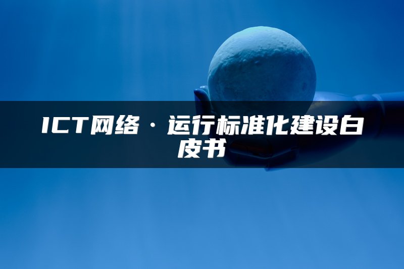 ICT网络·运行标准化建设白皮书