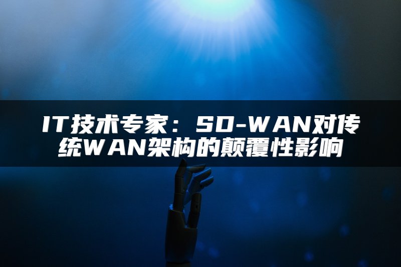 IT技术专家：SD-WAN对传统WAN架构的颠覆性影响