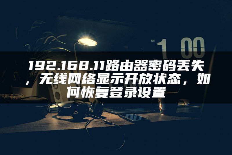 192.168.11路由器密码丢失，无线网络显示开放状态，如何恢复登录设置