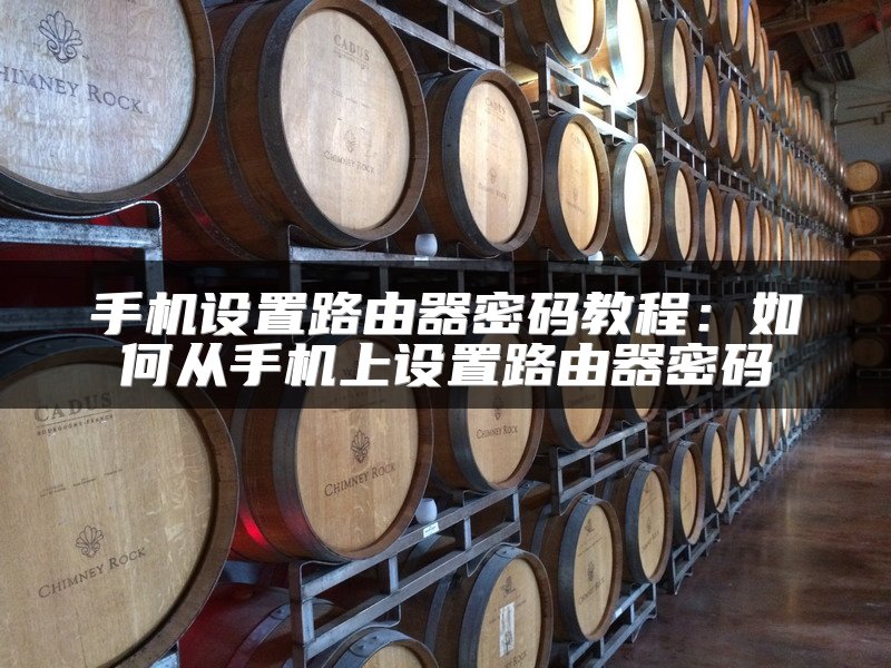 手机设置路由器密码教程：如何从手机上设置路由器密码