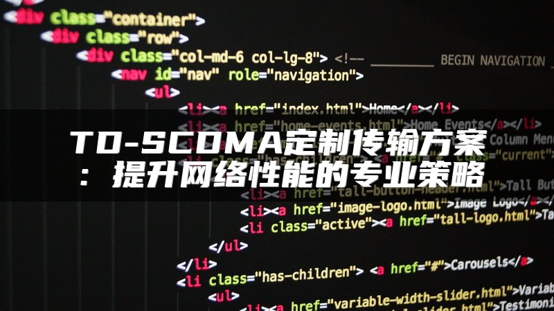 TD-SCDMA定制传输方案：提升网络性能的专业策略