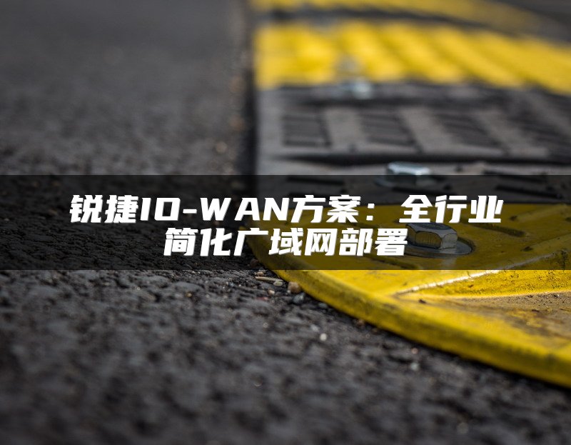 锐捷IO-WAN方案：全行业简化广域网部署
