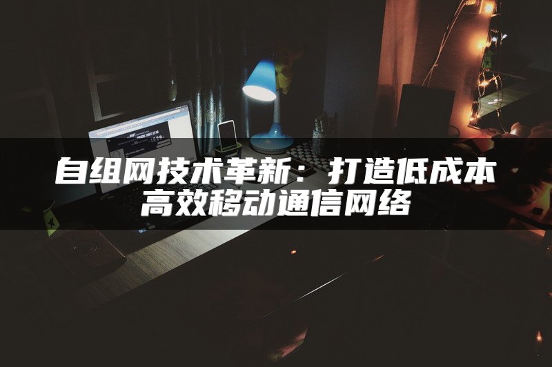 自组网技术革新：打造低成本高效移动通信网络