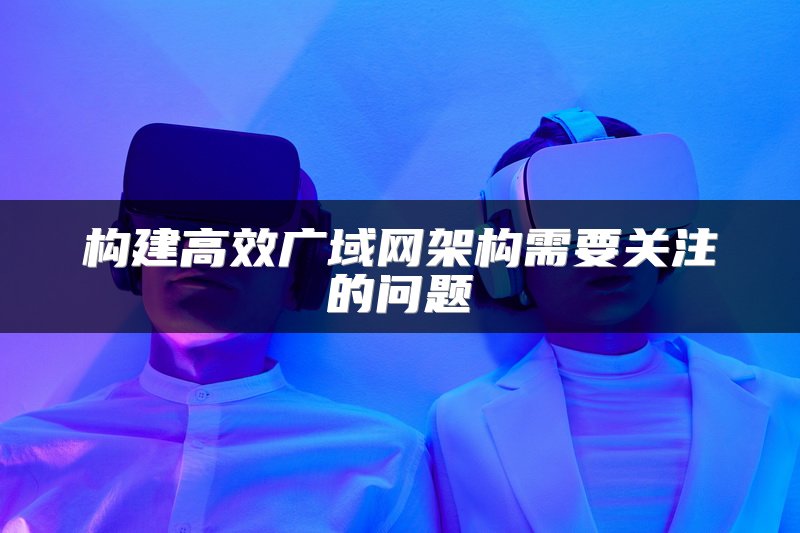 构建高效广域网架构需要关注的问题