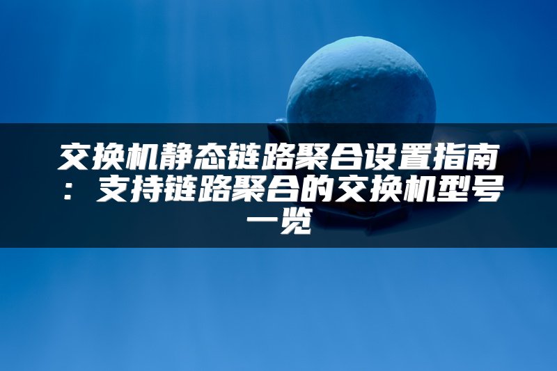 交换机静态链路聚合设置指南：支持链路聚合的交换机型号一览
