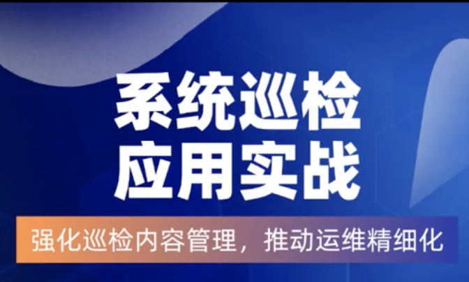 系统巡检应用实战 例播回放