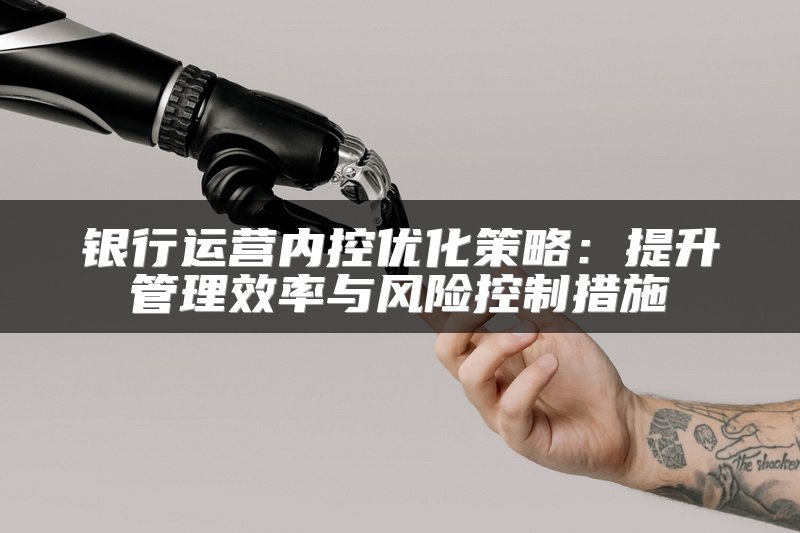 银行运营内控优化策略：提升管理效率与风险控制措施