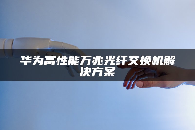 华为高性能万兆光纤交换机解决方案