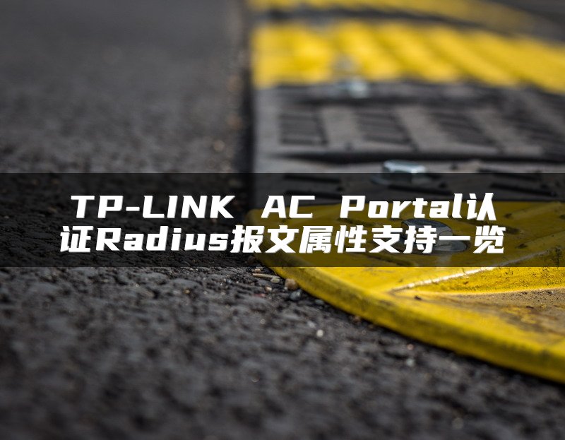 TP-LINK AC Portal认证Radius报文属性支持一览