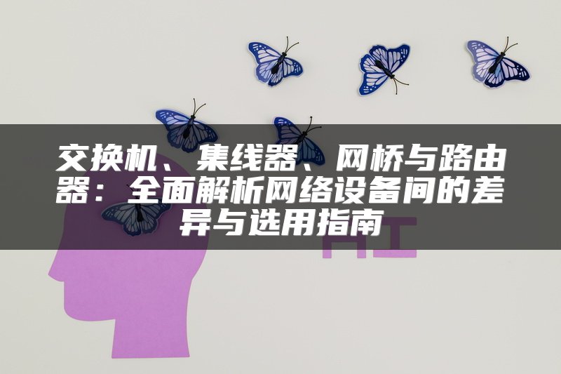 交换机、集线器、网桥与路由器：全面解析网络设备间的差异与选用指南
