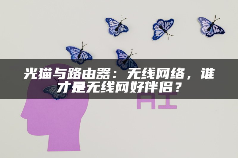 光猫与路由器：无线网络，谁才是无线网好伴侣？