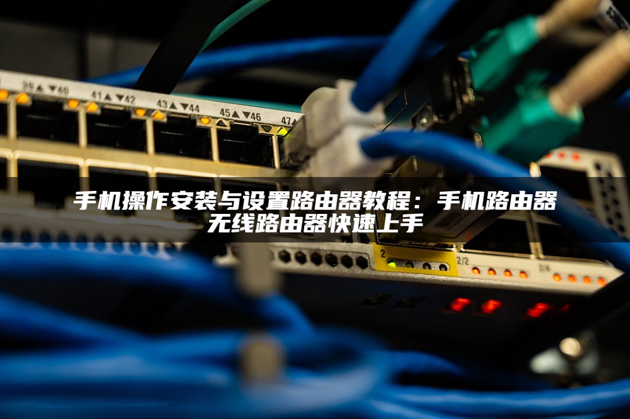 手机操作安装与设置路由器教程：手机路由器无线路由器快速上手
