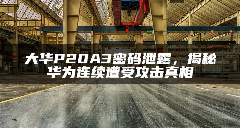 大华P20A3密码泄露，揭秘华为连续遭受攻击真相