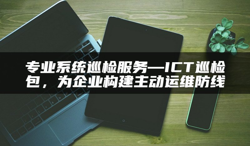 专业系统巡检服务—ICT巡检包，为企业构建主动运维防线
