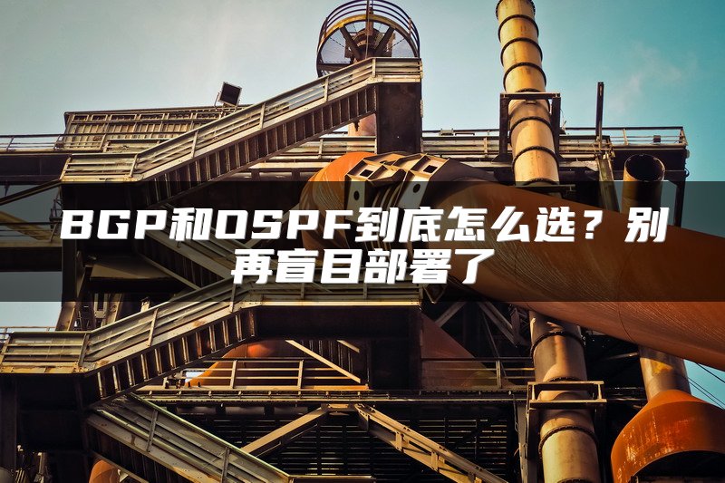 BGP和OSPF到底怎么选？别再盲目部署了