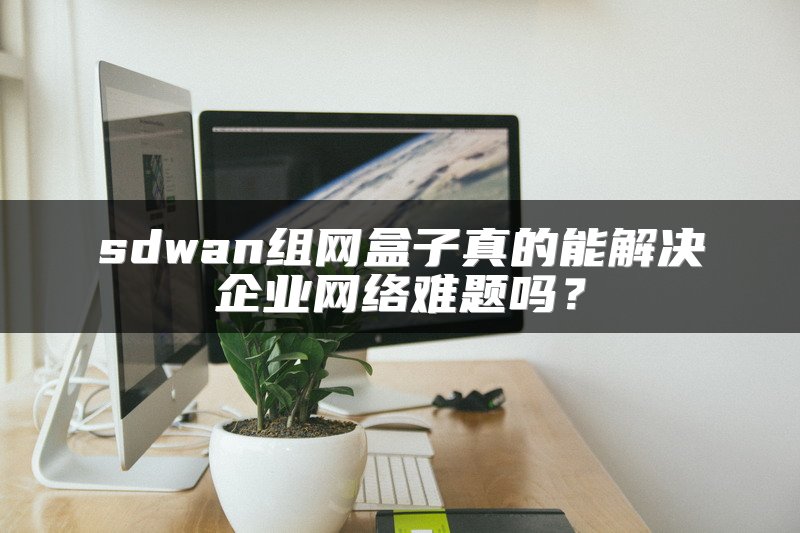 sdwan组网盒子真的能解决企业网络难题吗？