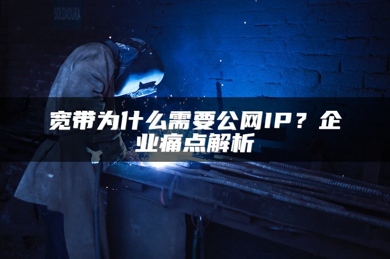 宽带为什么需要公网IP?企业痛点解析
