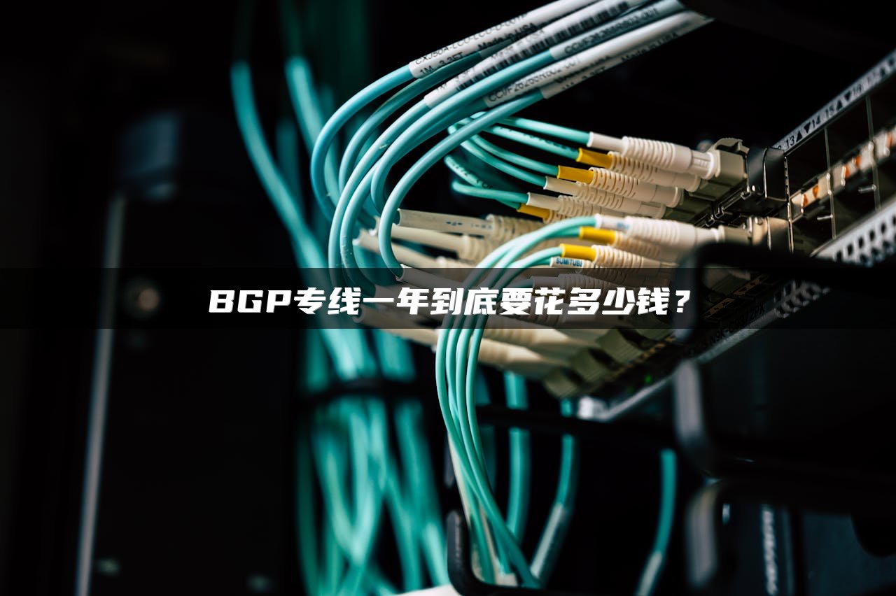 BGP专线一年到底要花多少钱？