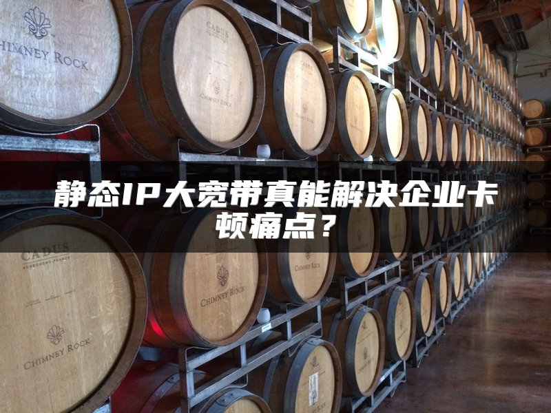 静态IP大宽带真能解决企业卡顿痛点？