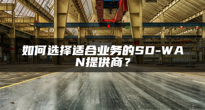 如何选择适合业务的SD-WAN提供商？