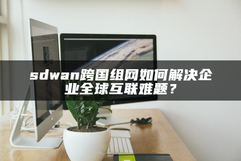 sdwan跨国组网如何解决企业全球互联难题？