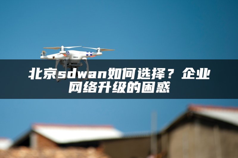 北京sdwan如何选择？企业网络升级的困惑