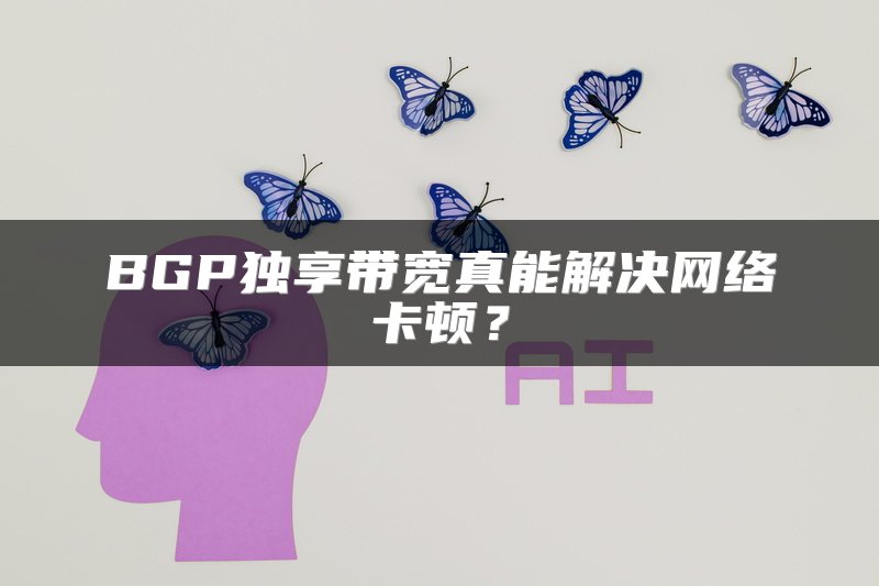 BGP独享带宽真能解决网络卡顿？