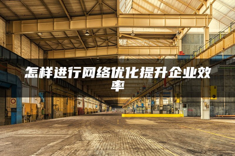 怎样进行网络优化提升企业效率