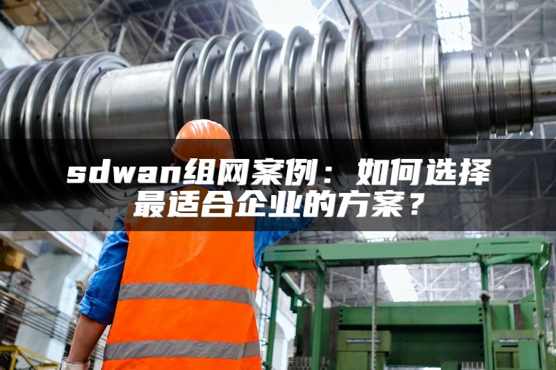 sdwan组网案例:如何选择最适合企业的方案?
