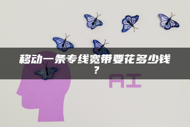移动一条专线宽带要花多少钱？